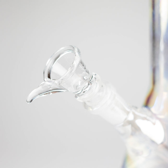 6" Heavy Shiny Beaker Bong with Down Stem Glass Bong HALLO GLASS