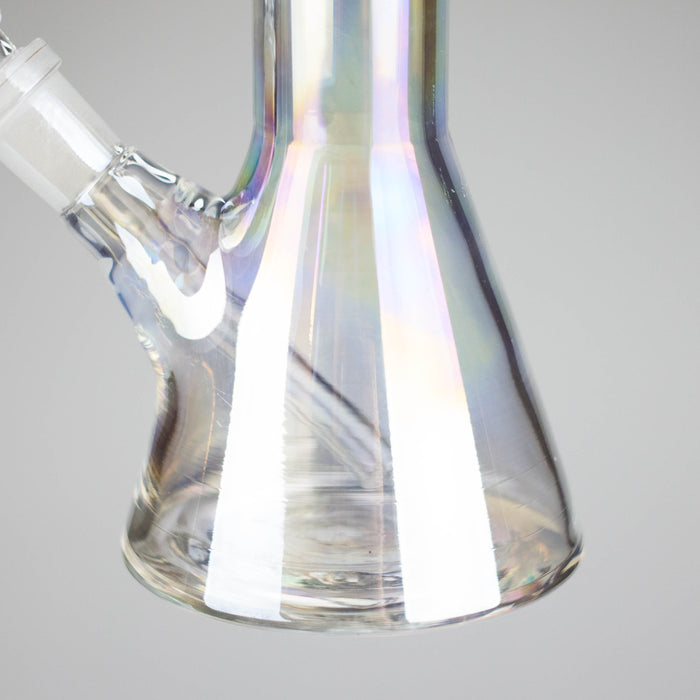 6" Heavy Shiny Beaker Bong with Down Stem Glass Bong HALLO GLASS