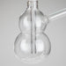 6" Snooper Double Ball Clear Bong Glass Bong HALLO GLASS