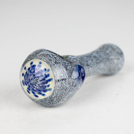 (2pc Set) 5" Sunflower Heavy Designer Peanut Glass Pipe HALLO GLASS