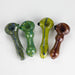 (2pc Set) 4.5" Heavy Peanuts Assorted Colors and Design Glass Pipe HALLO GLASS