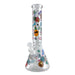 14" Glass Beaker Bong – 7mm Thick with Sticker Art Designs Glass Bong Super Supplys Inc Tropical Pineapple