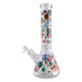 14" Glass Beaker Bong – 7mm Thick with Sticker Art Designs Glass Bong Super Supplys Inc
