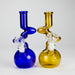 8" Zigzag Glass Bong – Assorted Colors Glass Bong RMG WHOLESALE