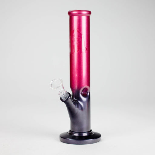 10" Shining Straight Glass Water Bong – Assorted Colors Glass Bong RMG WHOLESALE