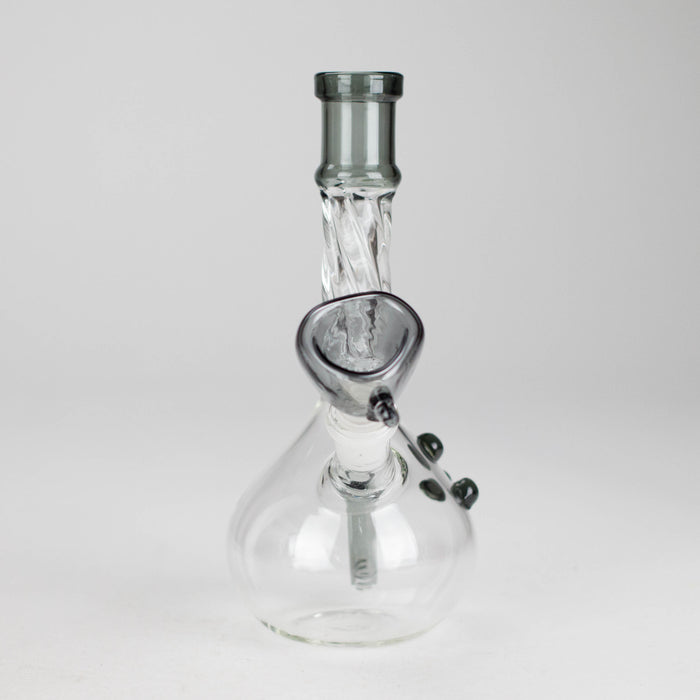7" Twisted Tube Glass Bong – Assorted Colors Glass Bong RMG WHOLESALE