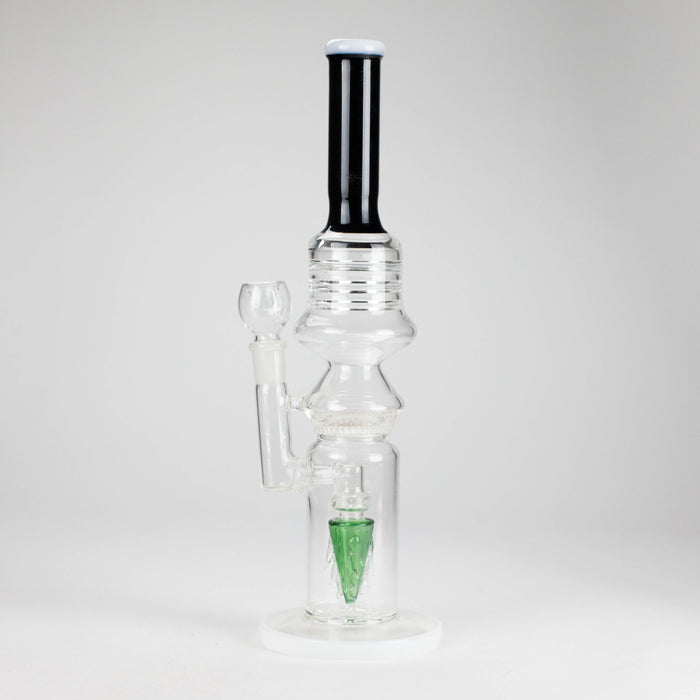 16" Poke Glass Water Bong – Assorted Colors Glass Bong RMG WHOLESALE