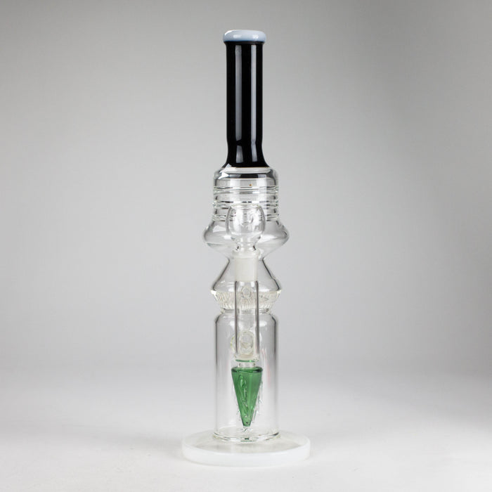 16" Poke Glass Water Bong – Assorted Colors Glass Bong RMG WHOLESALE