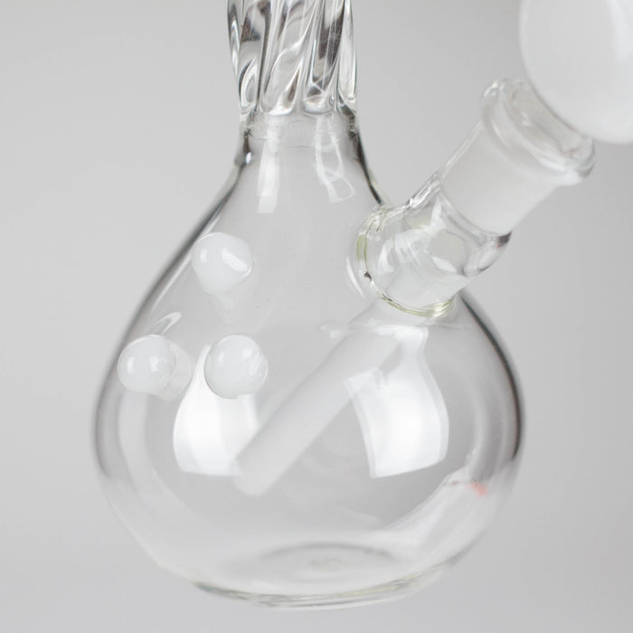 7" Donut Twist Glass Water Bong – Assorted Colors Glass Bong RMG WHOLESALE