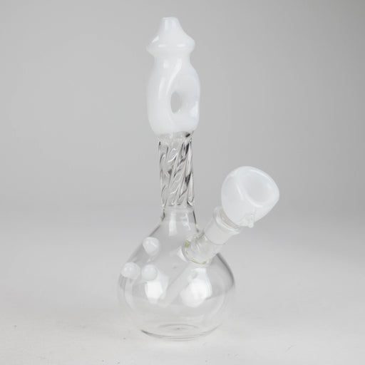 7" Donut Twist Glass Water Bong – Assorted Colors Glass Bong RMG WHOLESALE