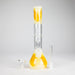 12" Double Perc Glass Water Bong – Fungus Design (Assorted Colors) Glass Bong RMG WHOLESALE