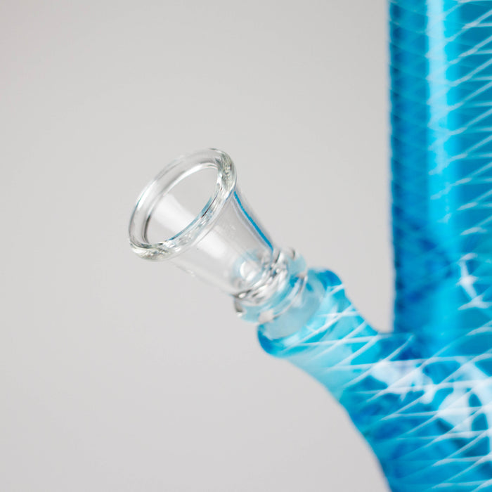 10" Mesh Straight Glass Water Bong – Assorted Colors Glass Bong RMG WHOLESALE