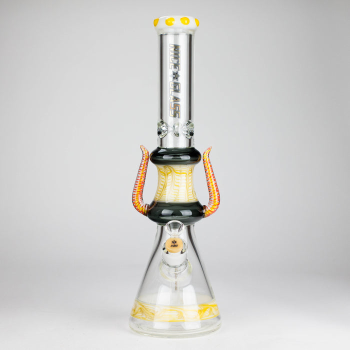 NG | 17" Crowned Diablo Bong [S391] Glass Bong High-End Brands Glass YELLOW