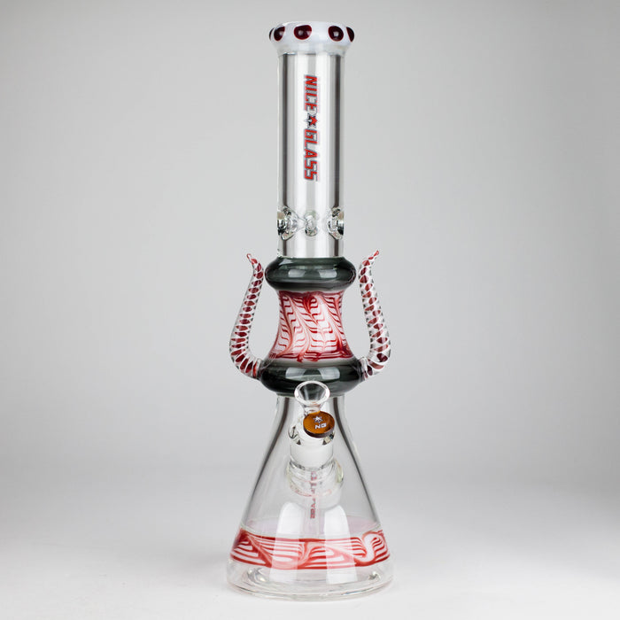 NG | 17" Crowned Diablo Bong [S391] Glass Bong High-End Brands Glass RED