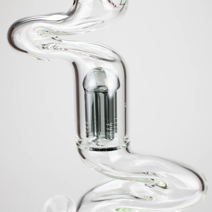 NG | 18" Double Zong 4-Arm Perc Beaker [G2232] Glass Bong High-End Brands Glass