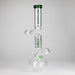NG | 18" Double Zong 4-Arm Perc Beaker [G2232] Glass Bong High-End Brands Glass GREEN