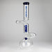 NG | 18" Double Zong 4-Arm Perc Beaker [G2232] Glass Bong High-End Brands Glass BLUE