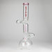 NG | 18" Double Zong 4-Arm Perc Beaker [G2232] Glass Bong High-End Brands Glass PINK