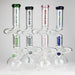 NG | 18" Double Zong 4-Arm Perc Beaker [G2232] Glass Bong High-End Brands Glass