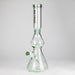 NG | 16" Pear Shape Tube with UFO Perc [BO-066] Glass Bong High-End Brands Glass GREEN