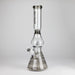 NG | 16" Pear Shape Tube with UFO Perc [BO-066] Glass Bong High-End Brands Glass BLACK