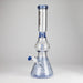 NG | 16" Pear Shape Tube with UFO Perc [BO-066] Glass Bong High-End Brands Glass BLUE