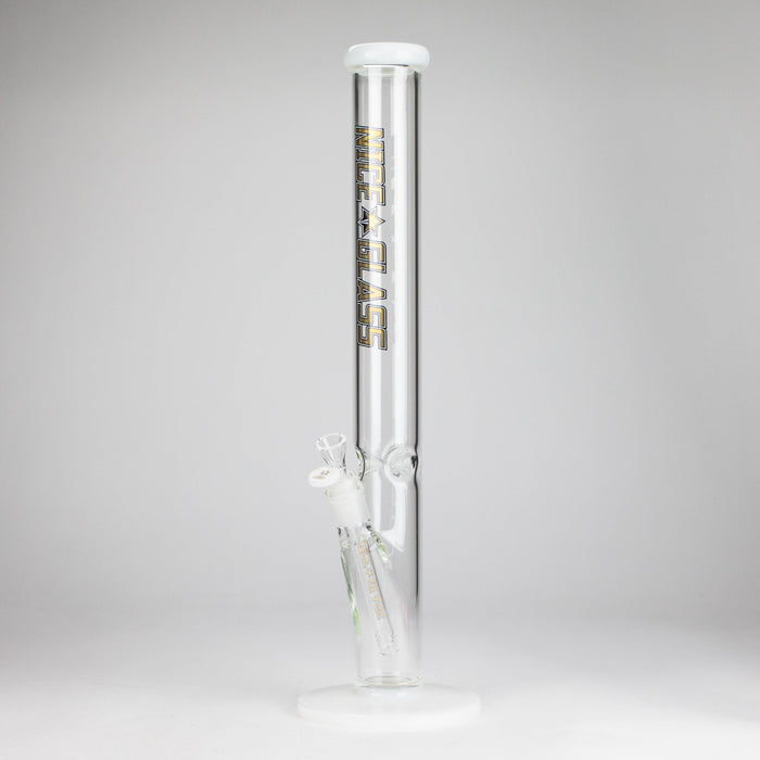 NG | 18" 5mm Straight Tube [GX006-5] Glass Bong High-End Brands Glass WHITE