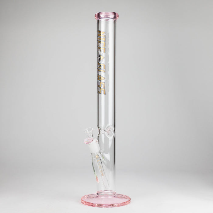 NG | 18" 5mm Straight Tube [GX006-5] Glass Bong High-End Brands Glass PINK