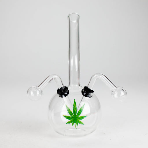 8" Double Pipe Zombie glass oil burner Oil Burner RMG WHOLESALE