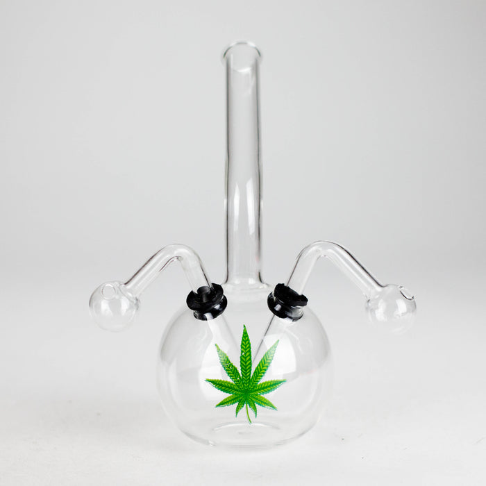 8" Double Pipe Zombie glass oil burner Oil Burner RMG WHOLESALE