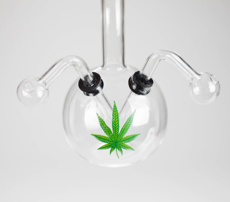 8" Double Pipe Zombie glass oil burner Oil Burner RMG WHOLESALE