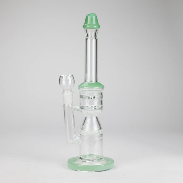 12" Honeycomb Diffuser Glass Water Bong – Assorted Colors Glass Bong RMG WHOLESALE