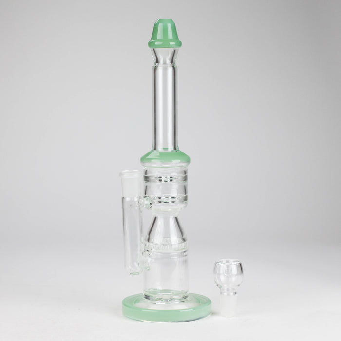 12" Honeycomb Diffuser Glass Water Bong – Assorted Colors Glass Bong RMG WHOLESALE