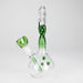 7" Twisted Neck Glass Bong – Assorted Colors Glass Bong RMG WHOLESALE