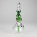 7" Twisted Neck Glass Bong – Assorted Colors Glass Bong RMG WHOLESALE