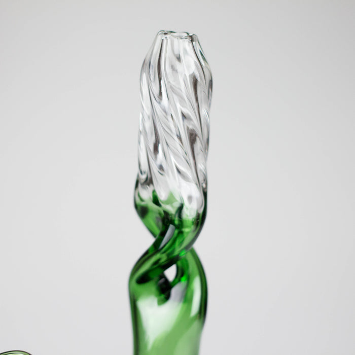7" Twisted Neck Glass Bong – Assorted Colors Glass Bong RMG WHOLESALE