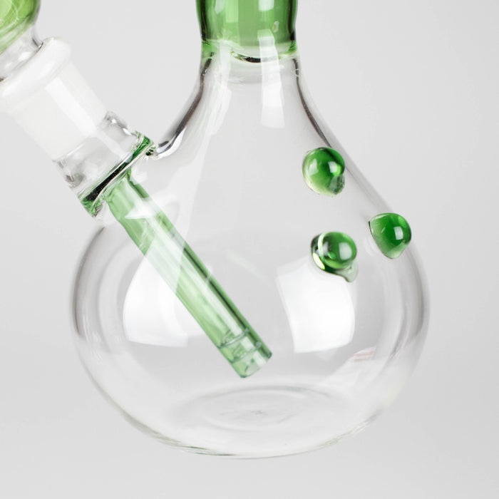 7" Twisted Neck Glass Bong – Assorted Colors Glass Bong RMG WHOLESALE