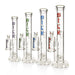 17" 10mm Straight Tube with Triple Inline Perc and Ash Catcher Glass Bong Small Biz Distributors