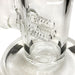 17" 10mm Straight Tube with Triple Inline Perc and Ash Catcher Glass Bong Small Biz Distributors