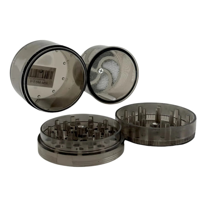 Wicked | Acrylic 4-Part Grinder – 63mm x 69mm (12 PCS) Display Pack Super Supplys Inc