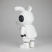 11.5" Vinyl backpack rabbit water pipe Resin · Silicone · Plastic Bong JJ Distribution