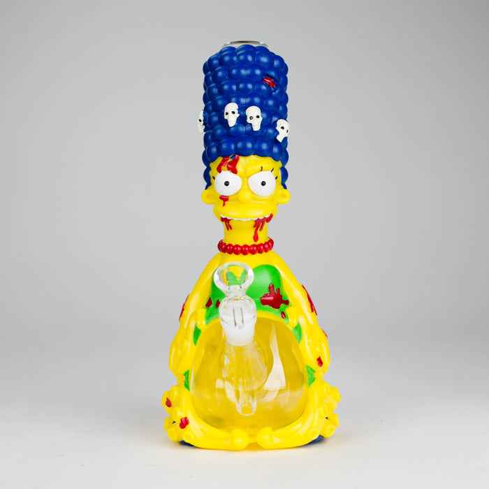 11.5" Blue Hair water pipe Resin · Silicone · Plastic Bong JJ Distribution