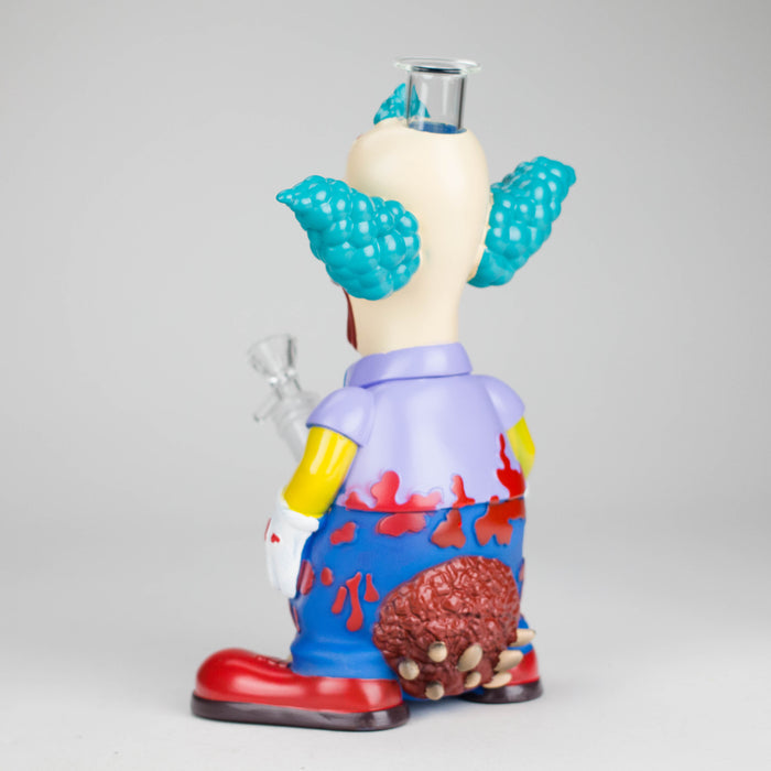 11" Circus Clown water pipe Resin · Silicone · Plastic Bong JJ Distribution