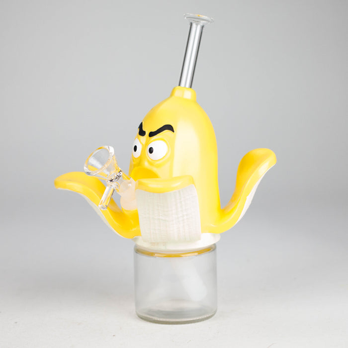 8.9" Banana water pipe Resin · Silicone · Plastic Bong JJ Distribution