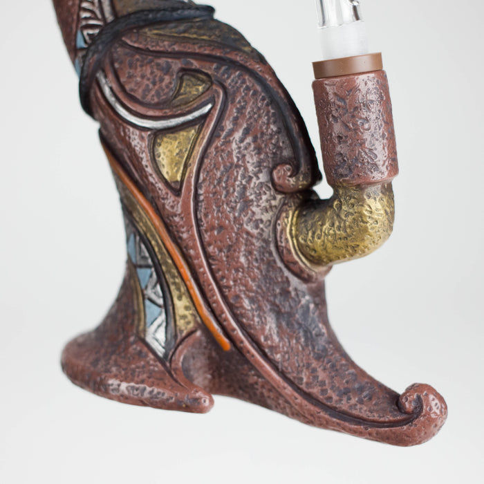 7.8“ Vinyl indian elements water pipe Resin · Silicone · Plastic Bong JJ Distribution