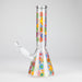 10″ Flower Design Glass Beaker Bong Glass Bong 777 Smoke