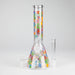 10″ Flower Design Glass Beaker Bong Glass Bong 777 Smoke