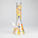 10″ Flower Design Glass Beaker Bong Glass Bong 777 Smoke Design 2