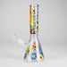 10″ Smile Flower Design Glass Beaker Bong Glass Bong 777 Smoke