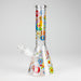 10″ Smile Flower Design Glass Beaker Bong Glass Bong 777 Smoke Design 2